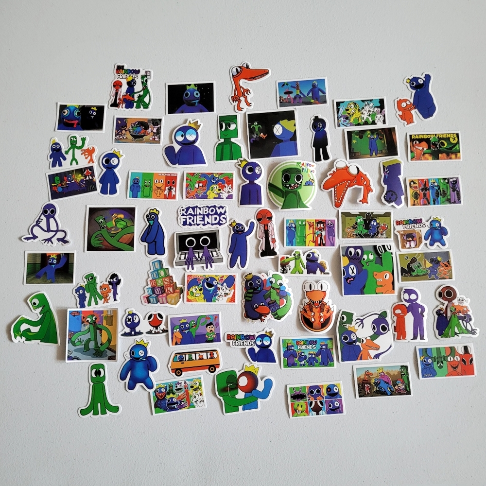 60pc Rainbow Friends Stickers